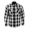 Nexgen Heat Men's NXM1601SET Riffraff Black/Grey/White Heated Flannel Sleeve Shirt Outdoor Activities