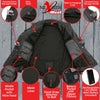Nexgen Heat NXM1715SET Men's Scorcher Grey Heated Cotton Denim Jacket Shirt for Outdoor Activities