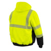 Nexgen Heat NXM1773SET Men's Heated Neon Green High Visibility Work Hoodie - for Outdoor Winter Cold Weather Activities