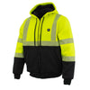 Nexgen Heat NXM1773SET Men's Heated Neon Green High Visibility Work Hoodie - for Outdoor Winter Cold Weather Activities
