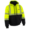 Nexgen Heat MPM1773SET Men's Heated High Visibility Work Hoodie, Neon Green Hi Vis Reflective Hoodie