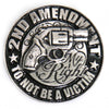 Milwaukee Leather MLP9259 2nd Amendment Not A Victim Pin For Jackets, Vest, Hats and Clothing