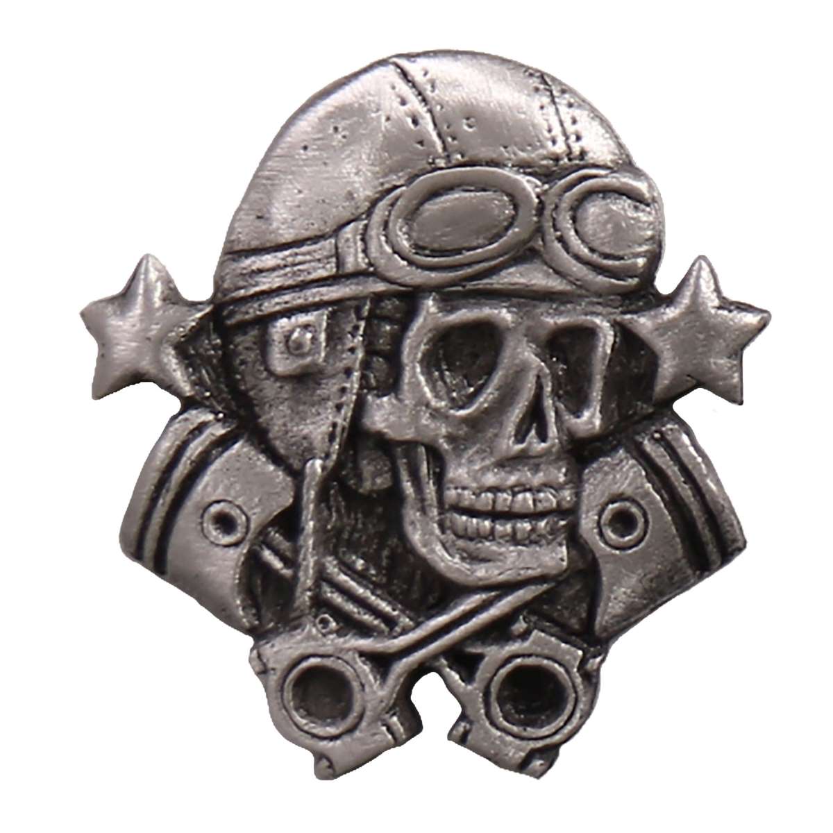 Milwaukee Leather MLP9278 Aviator Skull Pin For Jackets, Vest, Hats and Clothing