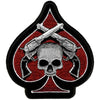 Hot Leathers PPA1870  Skulls and Pistols Patch 4"x 4"