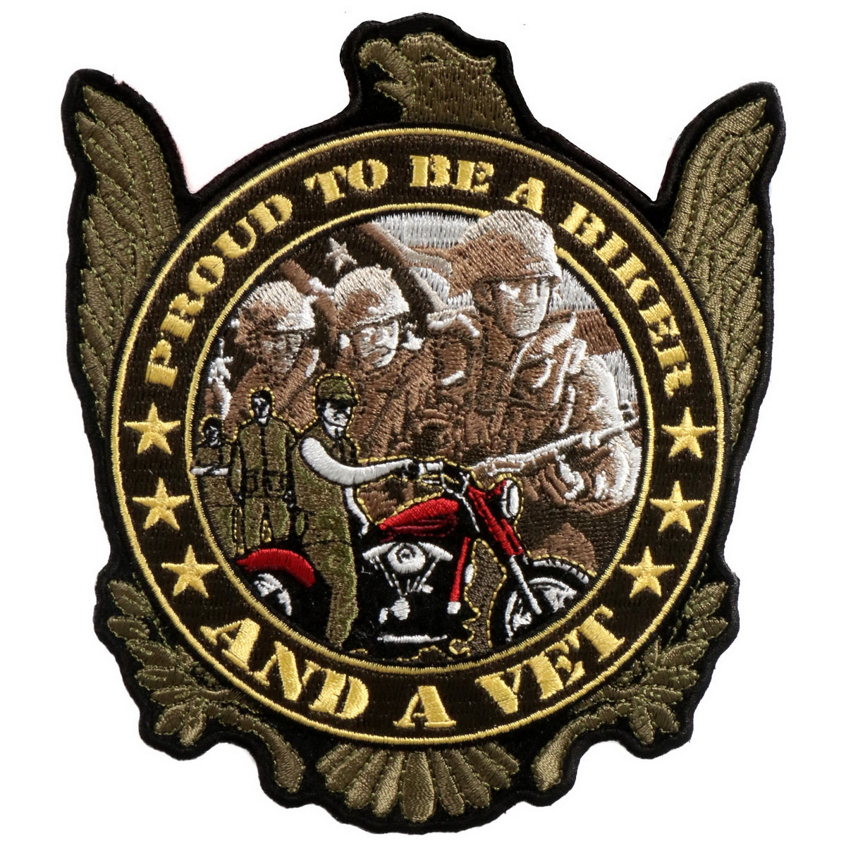 Hot Leathers PPA5500 Proud to be a Biker and a Vet Patch 5