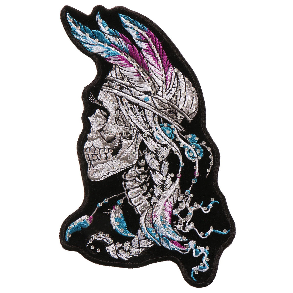 Hot Leathers PPA9686 Stones Indian Skull 4