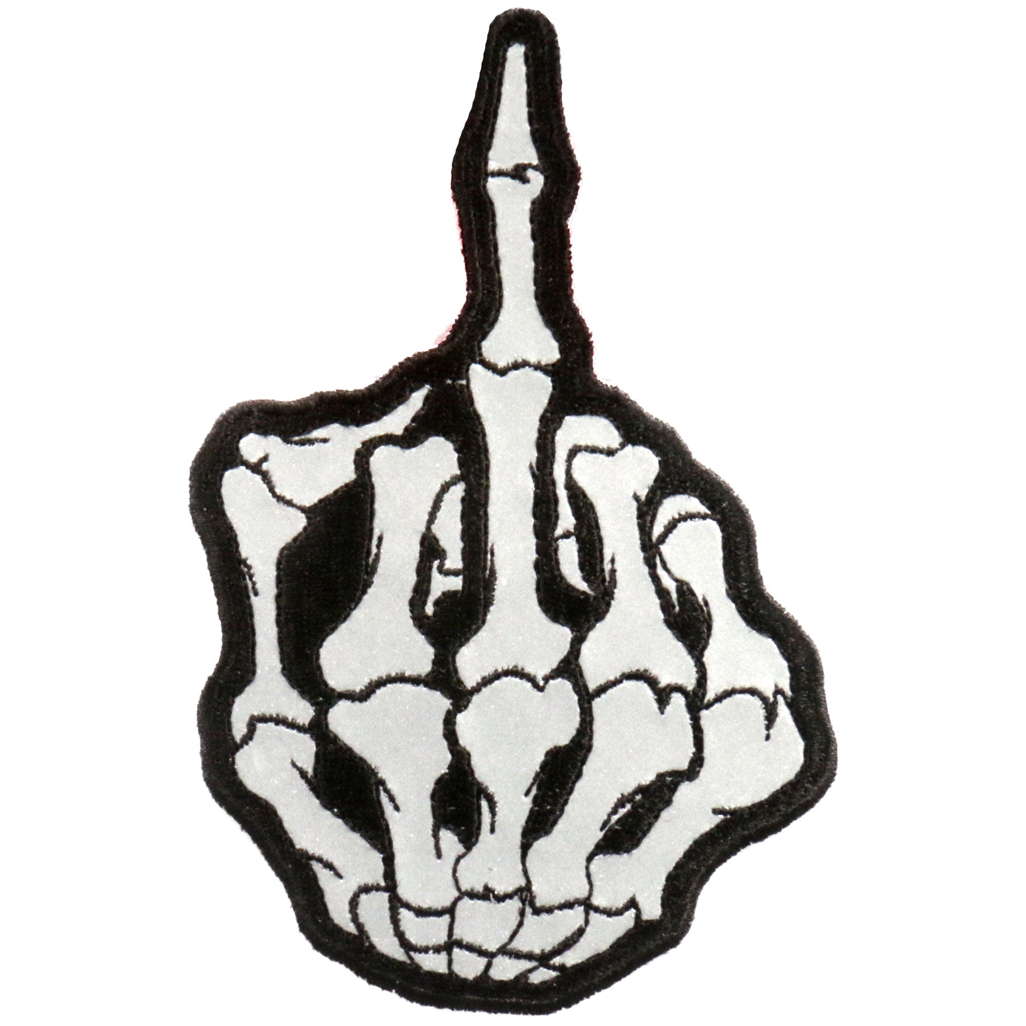Hot Leathers PPB1013 Skeleton Middle Finger Reflective 3
