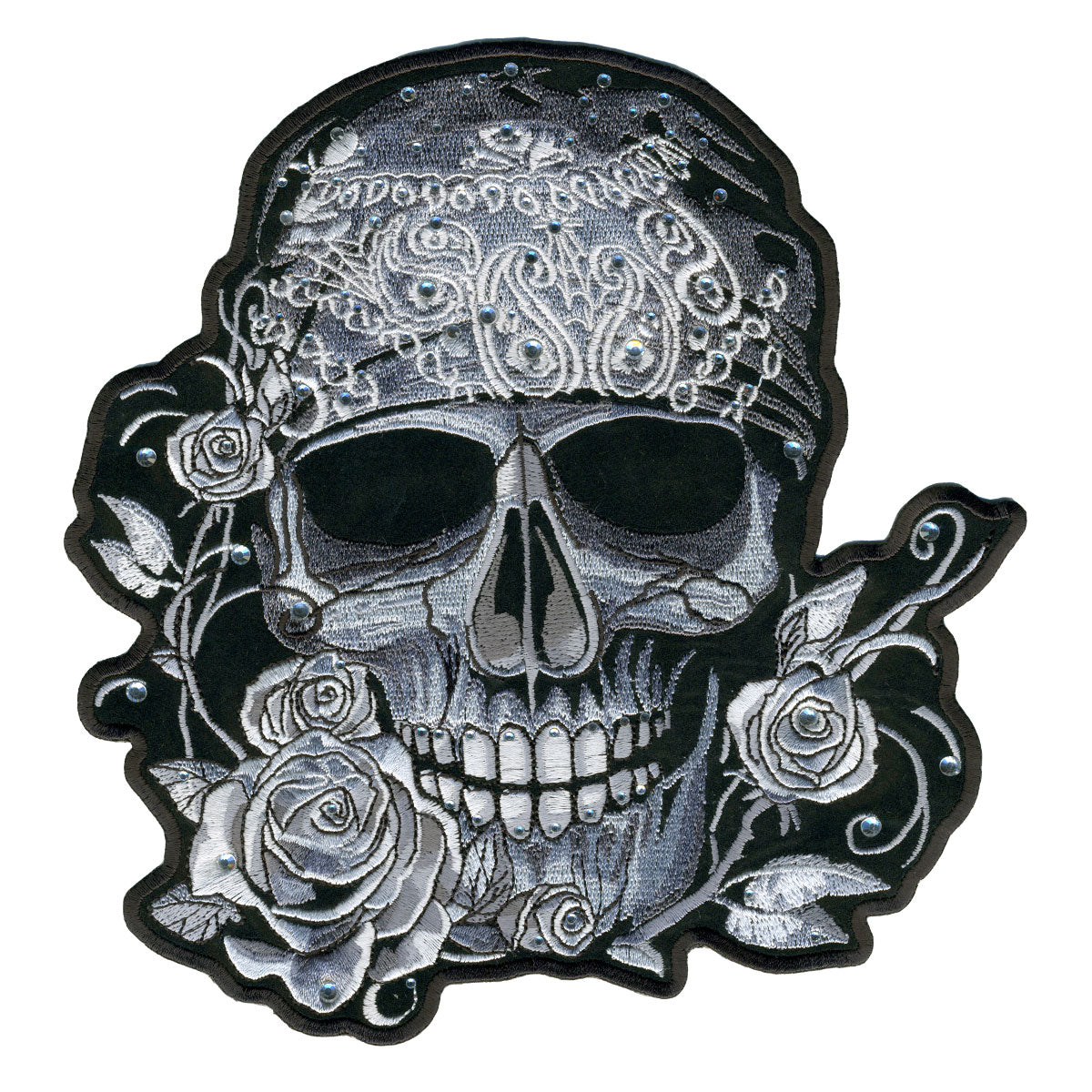 Hot Leathers PPC3217 Bandana Skull with Rhinestones 8