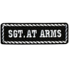 Hot Leathers PPD1005 Sgt. At Arms 4" x 1" Patch