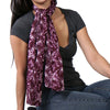 Hot Leathers SCF1003 Purple Tribal Butterflies Scarve