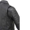 Milwaukee Leather Black Vintage Motorcycle Inspired Vegan Tan Fashion Leather Jacket for Women SFL2812