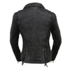 Milwaukee Leather Black Vintage Motorcycle Inspired Vegan Tan Fashion Leather Jacket for Women SFL2812