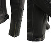 Milwaukee Leather SFL2865 Women's Black Scuba Style Fashion Casual Leather Jacket with Hoodie