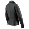 Milwaukee Leather SFL2870 Women's ‘Duchess’ Black Motorcycle Style Fashion Casual Leather Jacket