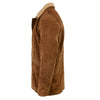 Milwaukee Leather Vintage SFM1819 Men's Western Style Long Brown Suede Leather Fashion Coat Jacket