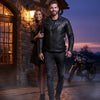 Milwaukee Leather SFM1885 Men's Black Leather Fashion Jacket with Piping Design