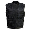 Men's Black New Zealand Lamb Leather Fashion Car Coat Jacket SFM1899