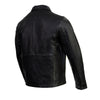 Men's Black New Zealand Lamb Leather Fashion Car Coat Jacket SFM1899
