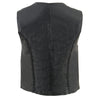 Milwaukee Leather SH1246 Women's Classic Black Leather Zipper Front Vest