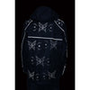 NexGen SH2342 Women's Black Water Resistant Rain Suit with Reflective Butterflies