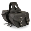 Milwaukee Leather SH55303ZB Black Medium Zip-Off PVC Throw Over Motorcycle Saddlebags