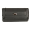 Milwaukee Leather SH61401 Black Medium Motorcycle Windshield PVC Tool Bag with Self FastenerClosure
