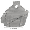 Milwaukee Performance SH666ZB Black PVC Double Front Pocket Throw Over Saddlebags with Reflective Piping