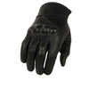 Milwaukee Leather SH812 Men's Black Perforated Leather Motorcycle Riders Gloves w/ Knuckle Protection
