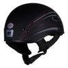 Hot Leathers Tribal Black Motorcycle Skull Cap Half Helmet DOT Approved HLT68