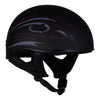 Hot Leathers Tribal Black Motorcycle Skull Cap Half Helmet DOT Approved HLT68