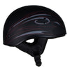 Hot Leathers Tribal Black Motorcycle Skull Cap Half Helmet DOT Approved HLT68