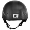 Milwaukee Helmets T70 Freedom Skulls Black Glossy Motorcycle DOT Approved Skull Cap Half Helmet Biker