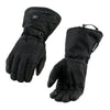 Nexgen Heat NXG17501SET Men’s Black Leather and Textile Heated Motorcycle Gloves and Harness Wire