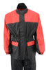 NexGen XS5031 Women's Red and Black Water Proof Rain Suit with Cinch Sides