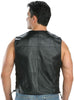 USA Leather Classic Style 201L Men's Leather  Side Lace Vest