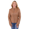 Milwaukee Leather SFL2860 Saddle Women's Zip Front Stand Up Collar