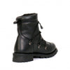 Hot Leathers BTM1009 Men's Wide Width Black 7-Inch Leather Lace Up Boots with Zipper Closure