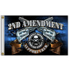 Hot Leathers FGA1077 Crossed Pistols Flag 3’X5’ 3 Foot x 5 Foot