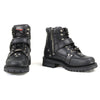 Milwaukee Motorcycle Clothing Company MB233 Road Captain Leather Women's Black Motorcycle Boots