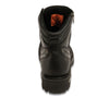 Milwaukee Leather MBM9050 Mens Wide Width Black 6 inch Lace-Up Boots