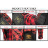 Milwaukee Performance MPM1631 Men's Armored Checkered Flannel Biker
