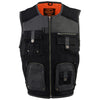 Milwaukee Leather MPM3310 Men's 'Super Utility' Black Leather and Canvas Multi-Pocket Vest