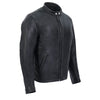 Milwaukee Leather USA MADE MLJKM5006 Men's Black 'Rumble' Premium Leather Motorcycle Jacket