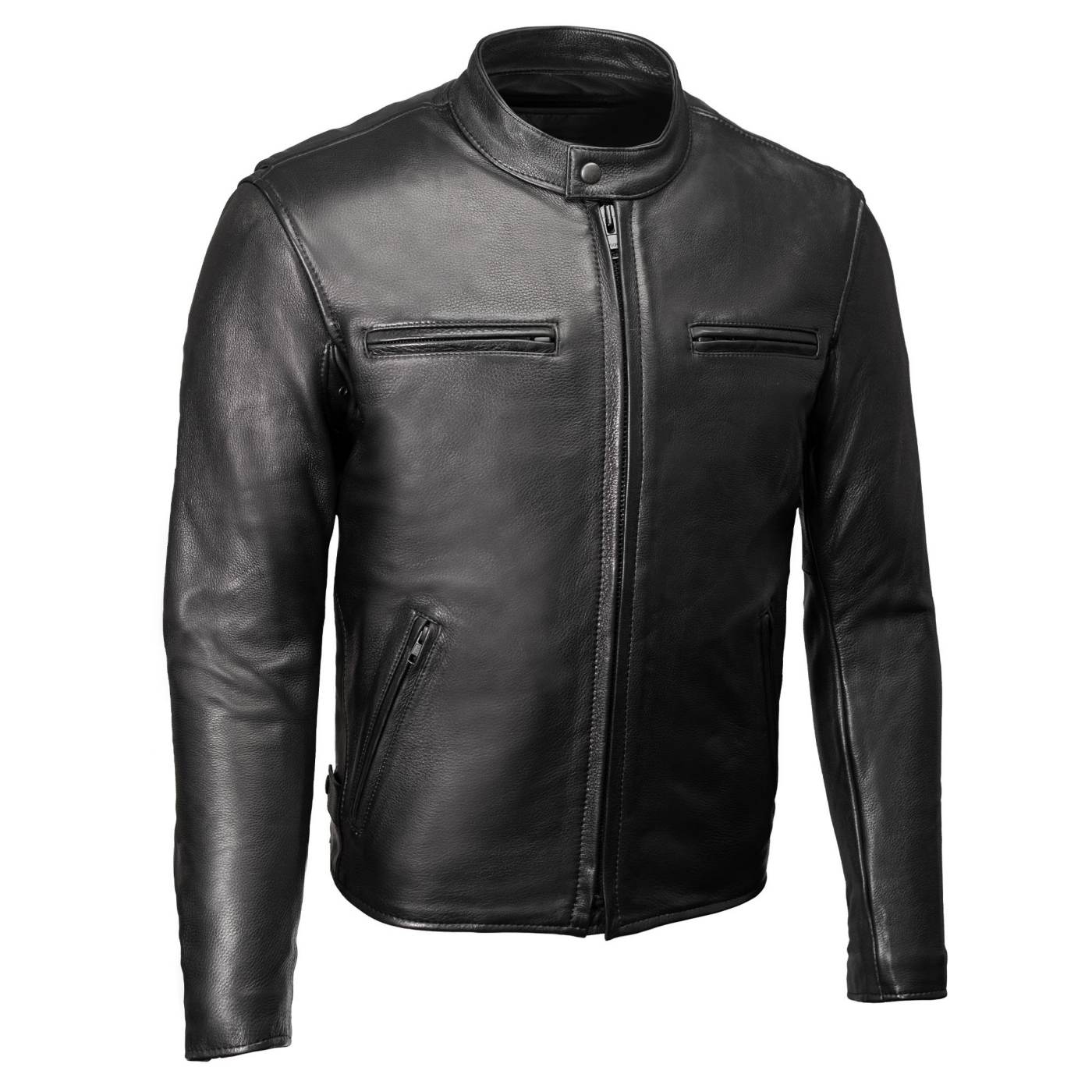 Milwaukee Leather USA MADE MLJKM5001 Men's Black Road Racer Premium Leather Motorcycle Jacket