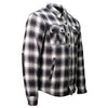Milwaukee Leather Men's Heavy-Duty Checkered Flannel Riding Shirt - Warm Lined - Zippered Hand Pockets - MPM1638