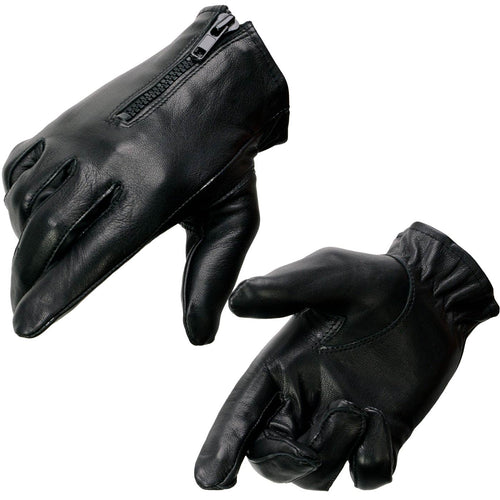 Milwaukee Leather SH728 Women's Black Leather Thermal Lined Motorcycle Gloves