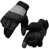 Milwaukee Leather SH76101 Men's Black and Grey Textile Mesh Motorcycle Mechanics Hand Gloves W/ Amara Cloth Bottom