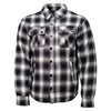Milwaukee Leather Men's Heavy-Duty Checkered Flannel Riding Shirt - Warm Lined - Zippered Hand Pockets - MPM1638