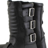 Xelement 1503 Men's Executioner Black Premium Leather Motorcycle Riders Boots