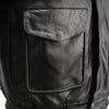 USA Leather 1515 Men's Black 'Classic Aviator' Bomber Leather Jacket